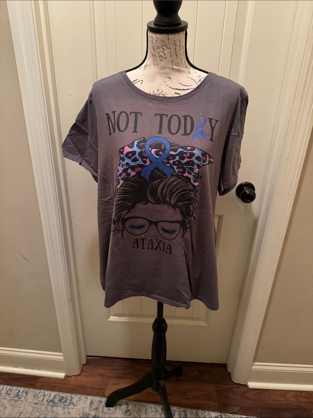 Gildan Purple 'Not Today' Ataxia Graphic Tee